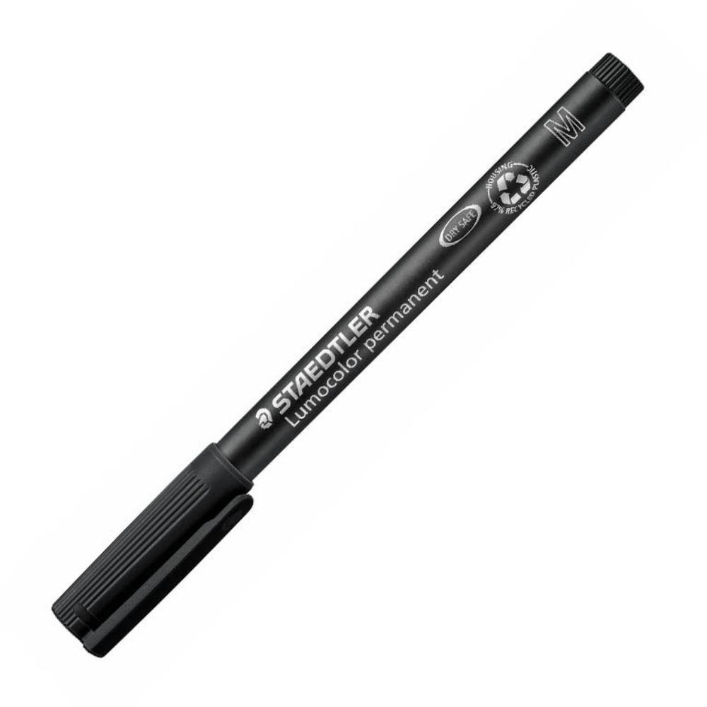 Rotulador Permanente Staedtler Lumocolor Medio 1 mm Negro
