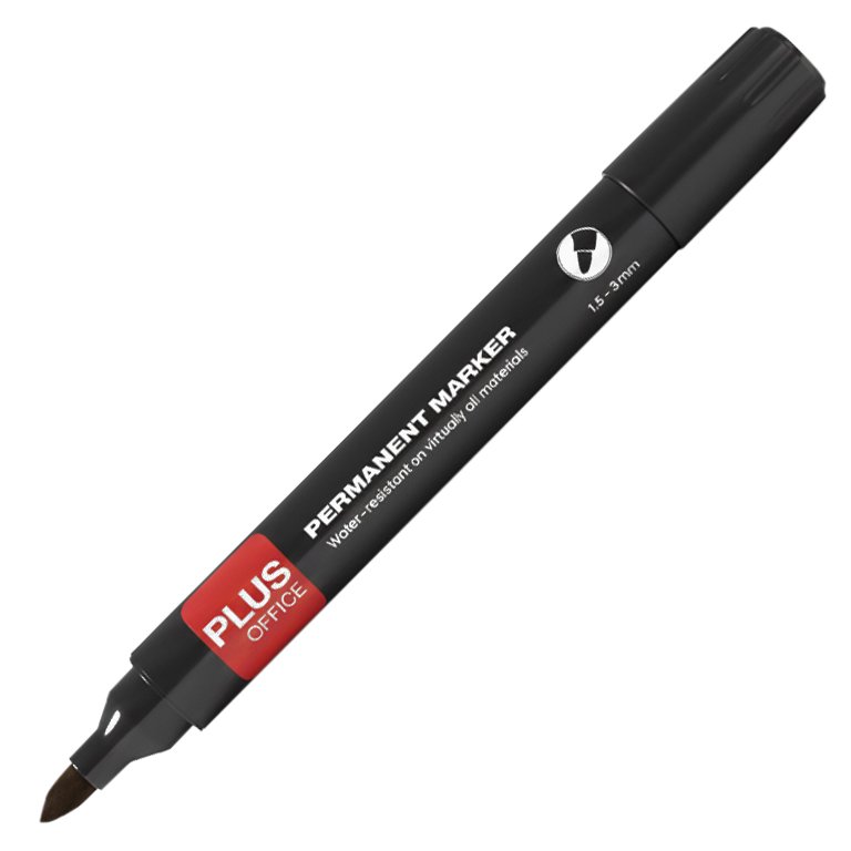 Rotulador Permanente Plus Office Plus Marker 3 Negro
