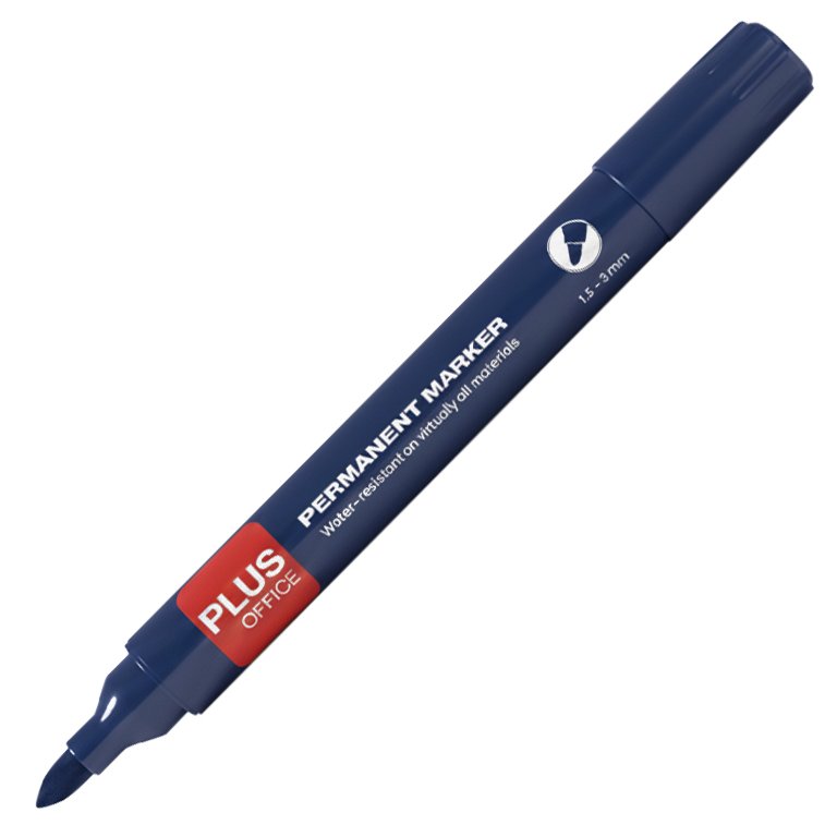Rotulador Permanente Plus Office Plus Marker 3 Azul