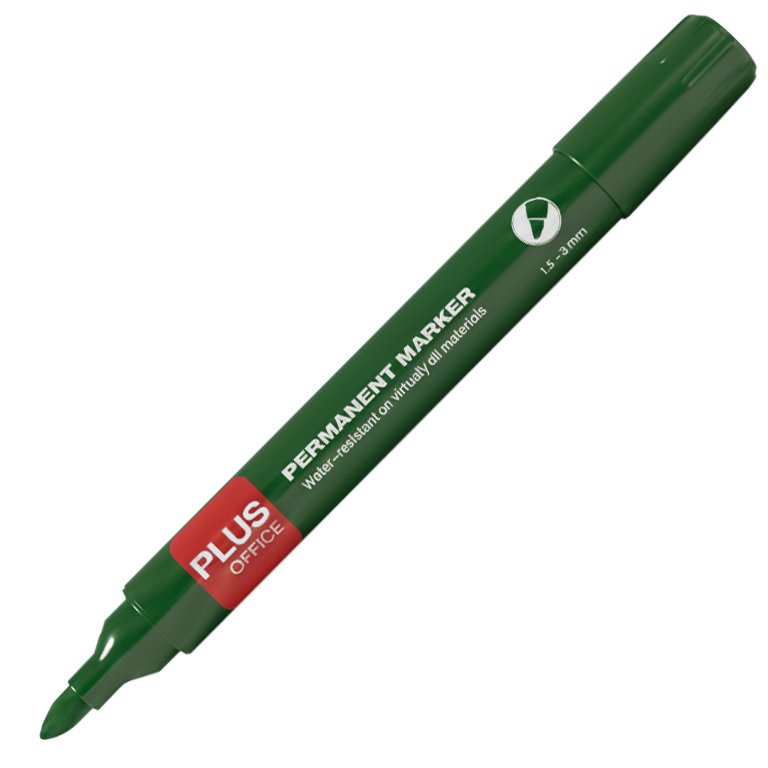 Rotulador Permanente Plus Office Plus Marker 3 Verde