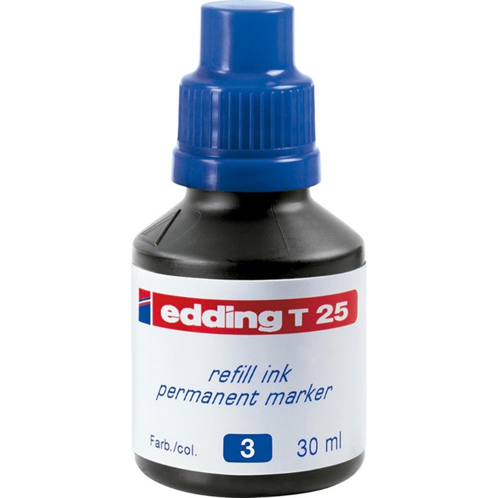 Tinta Rotulador Permanente Edding T-25 30 ml Azul