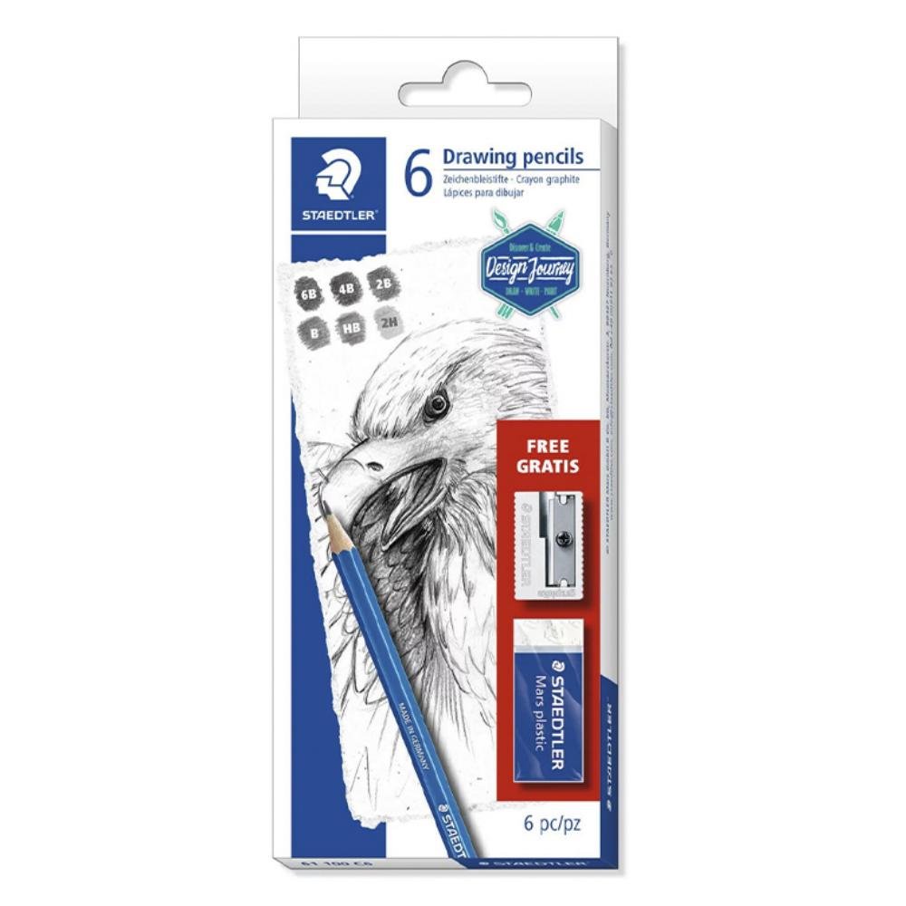 Lápices de Dibujo Staedtler Mars Lumograph 100 Caja 6 ud.
