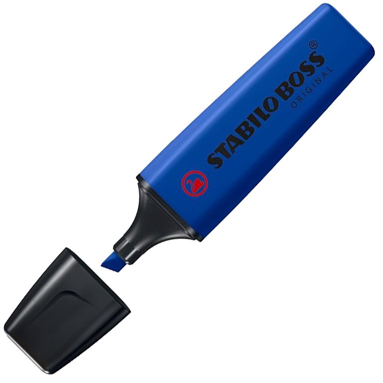 Rotulador Fluorescente Stabilo Boss Nature Edición Wildflower Azul Ultramarino