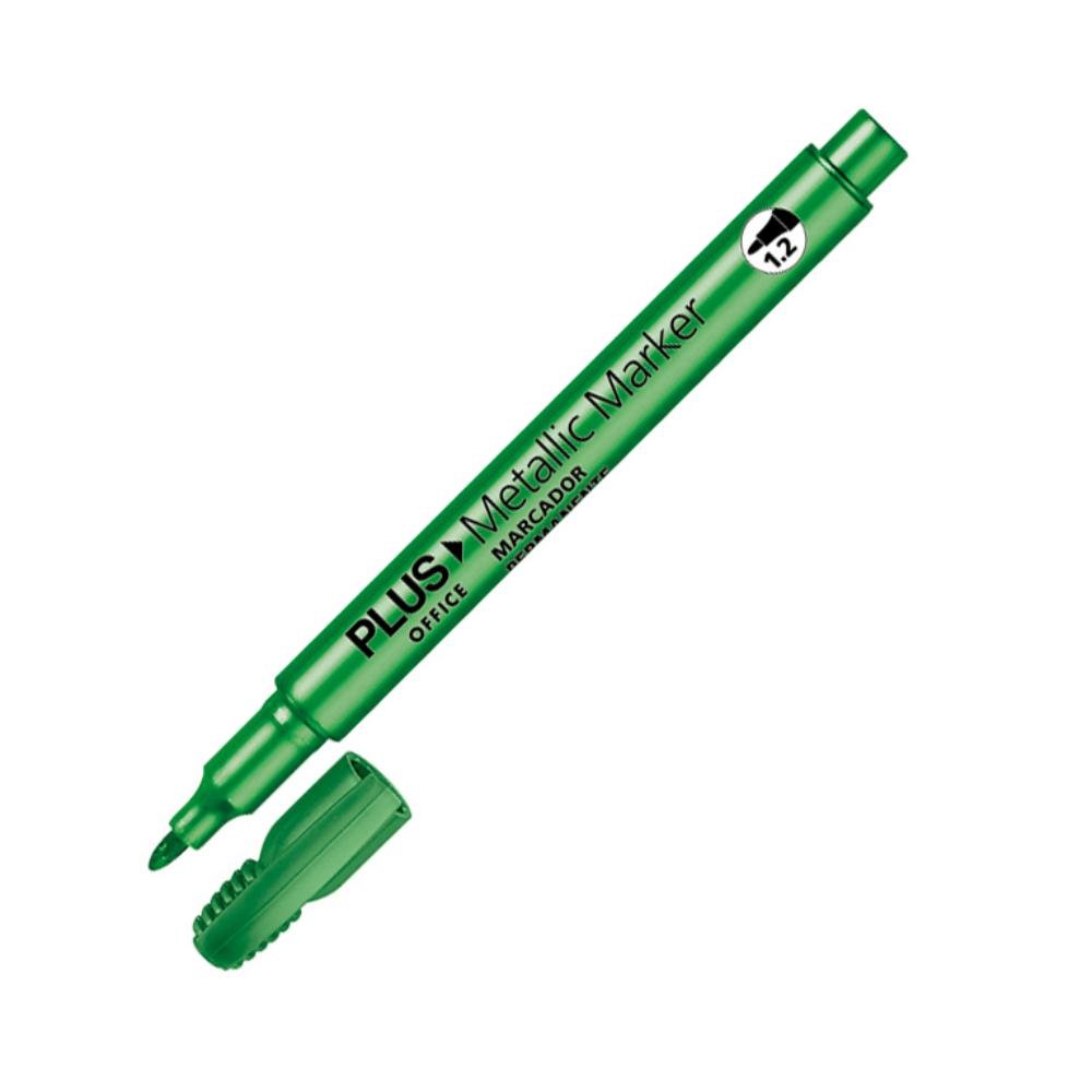 Rotulador Especial Plus Office Metallic Marker 1,2 mm Verde