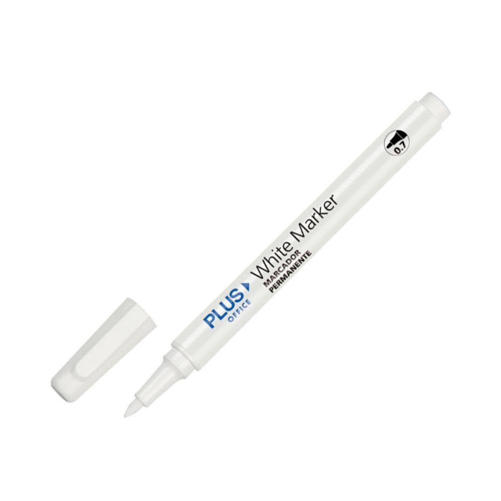 Rotulador Especial Plus Office Metallic Marker 0,7 mm Blanco