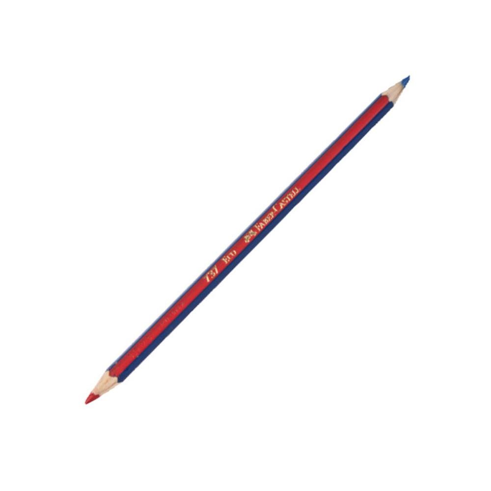 Lápiz Faber-Castell Bicolor Azul y Rojo 3 mm 12 ud.
