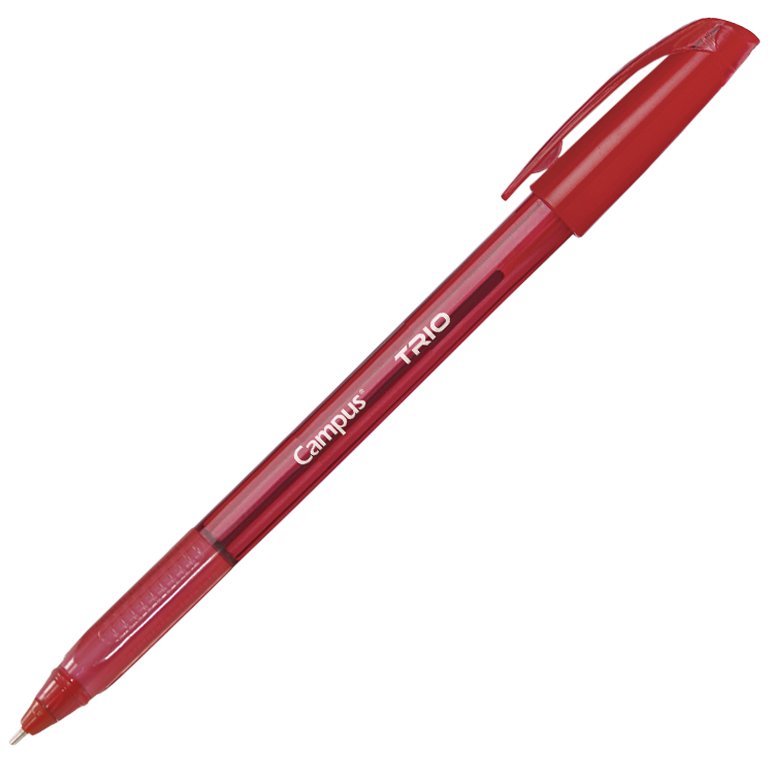 Bolígrafo Tinta Fluida Viscosa Campus Trio Rojo