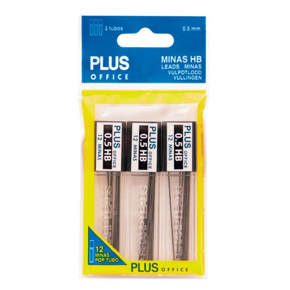 Minas Plus Office 0,5 mm HB Estuche 12 Minas