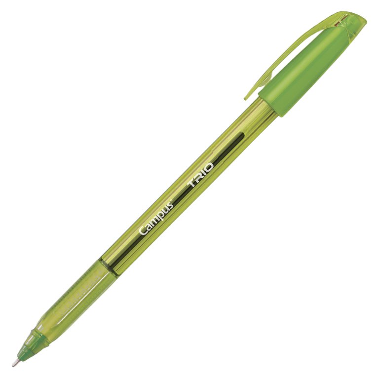 Bolígrafo Tinta Fluida Viscosa Campus Trío Verde Fluor