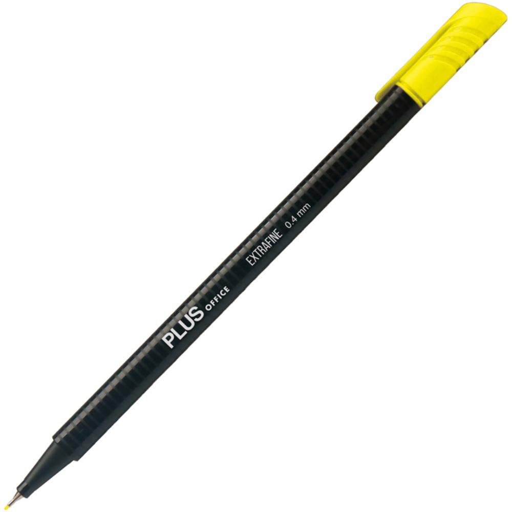 Rotulador Punta Fibra Plus Office 0,4 mm Amarillo Neón