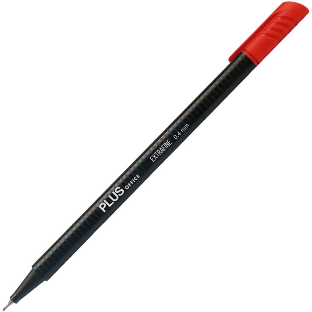 Rotulador Punta Fibra Plus Office 0,4 mm Rojo