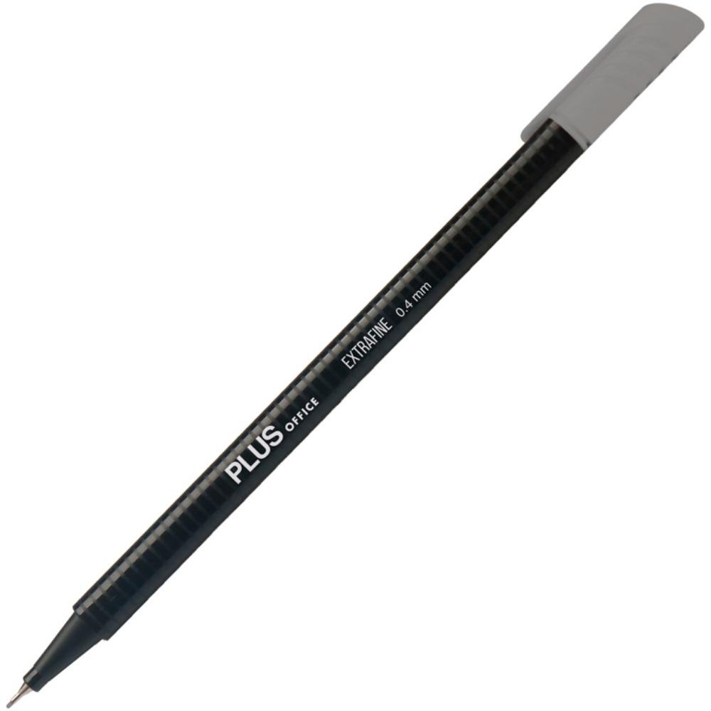 Rotulador Punta Fibra Plus Office 0,4 mm Gris Oscuro