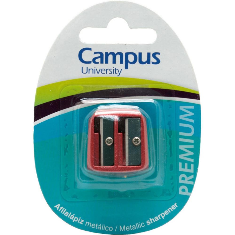 Afilalápices Doble Campus University Premium Metal Blíster 1 ud.
