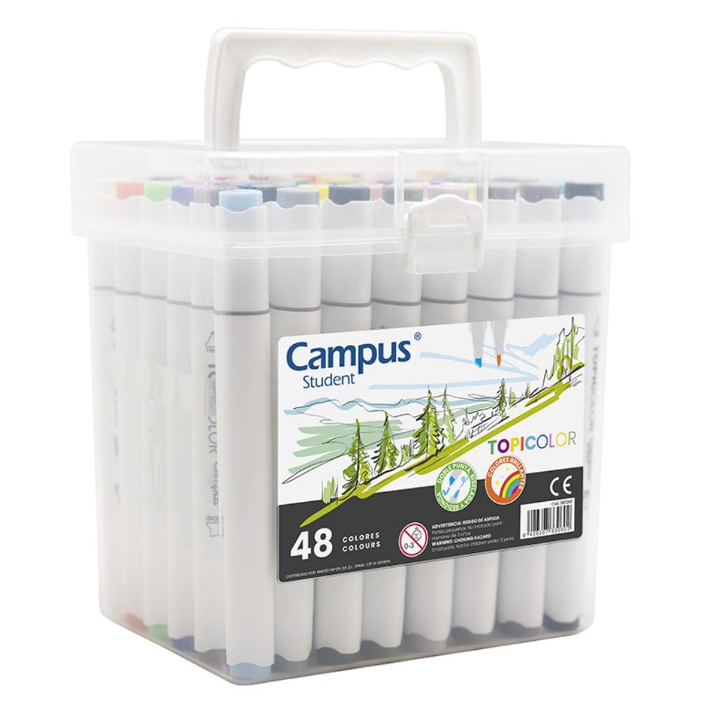 Rotuladores Doble Punta Campus Student TopiColor 48 Colores