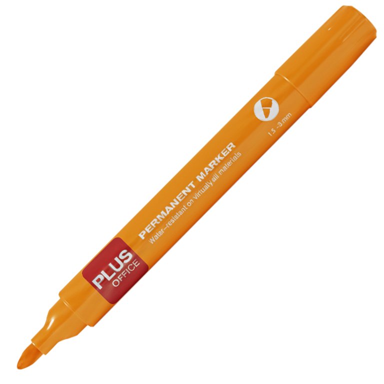 Rotulador Permanente Plus Office Plus Marker 3 Naranja