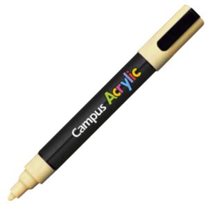 Rotuladores Acrílicos Campus Acrylic Amarillo Pastel 4 ud.