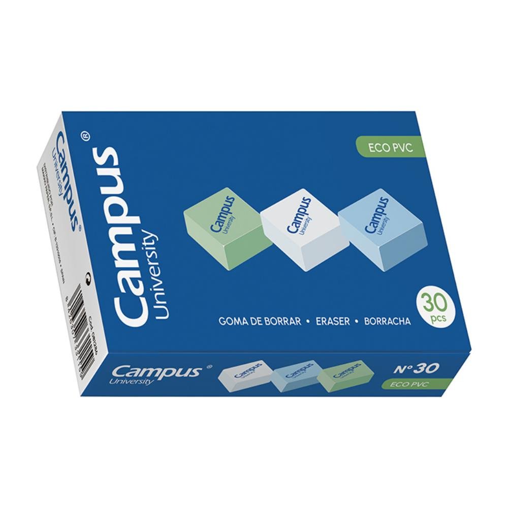 Goma de Borrar Campus University Nº 30 ECO-PVC Caja 30 ud.