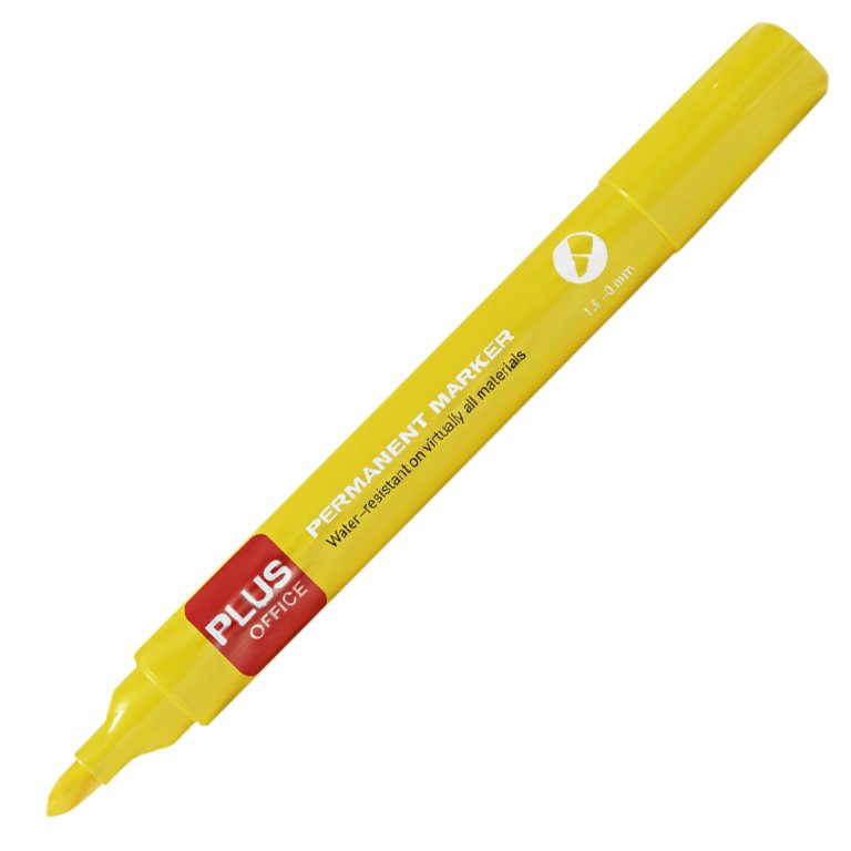 Rotulador Permanente Plus Office Plus Marker 3 Amarillo