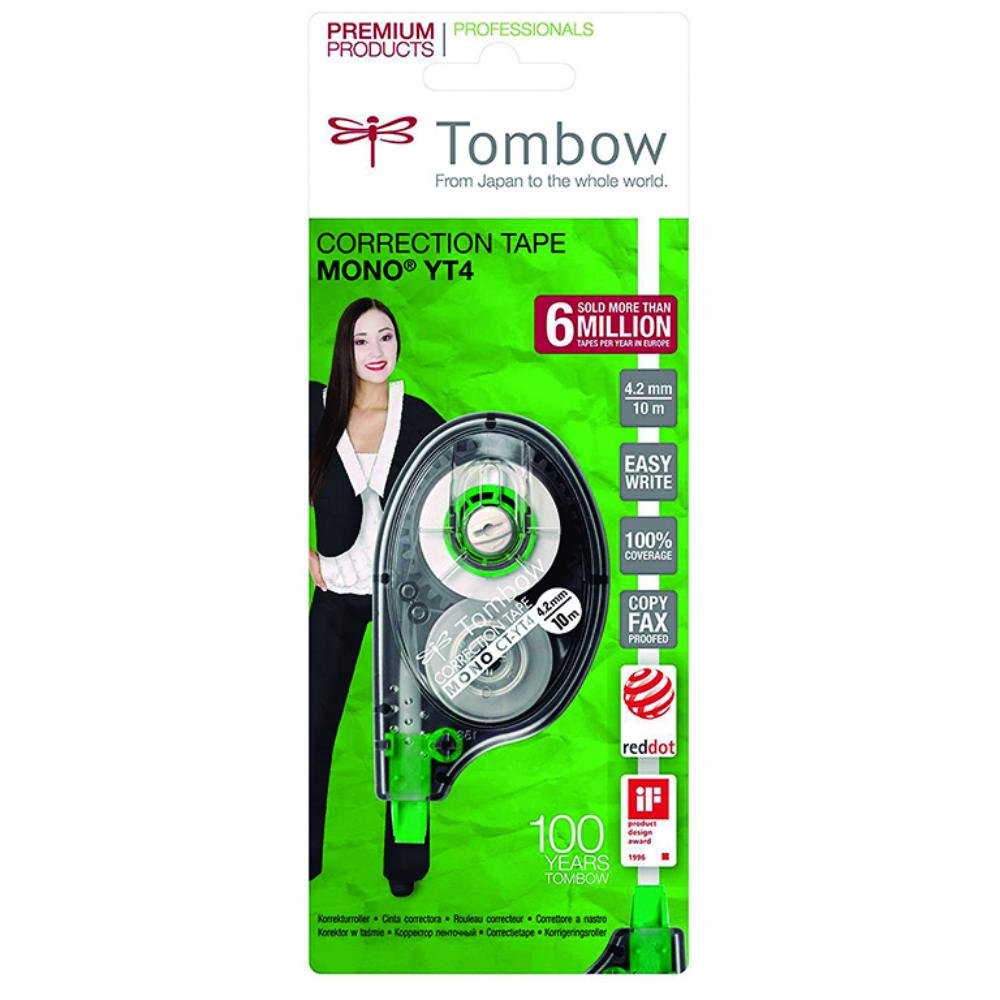 Corrector en Cinta Tombow Mono CT-YT4 4,2mm x 10m Blíster 1 ud.