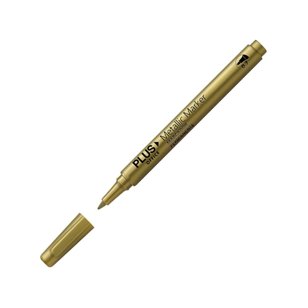 Rotulador Especial Plus Office Metallic Marker 0,7 mm Oro