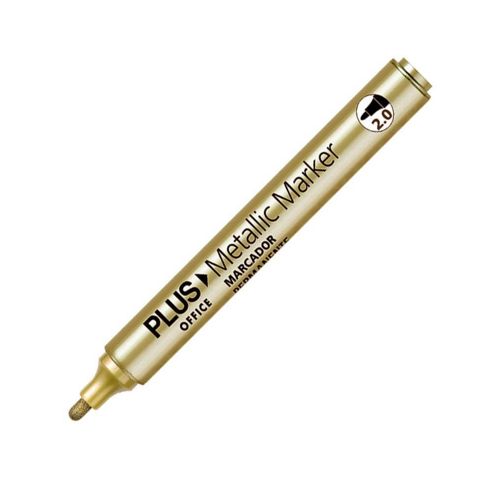 Rotulador Especial Plus Office Metallic Marker 2 mm Oro