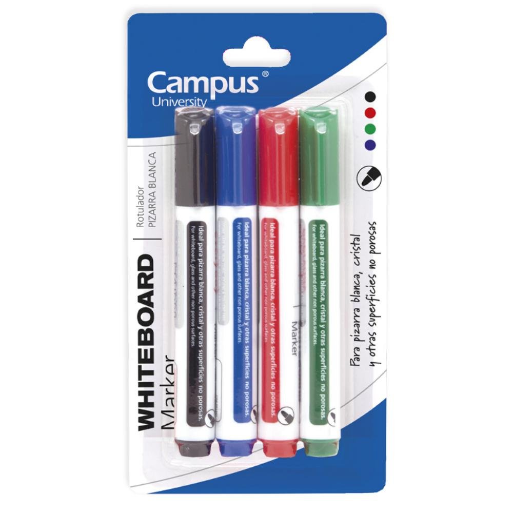 Rotulador para Pizarra Campus University Surtido 2 mm 4 ud.