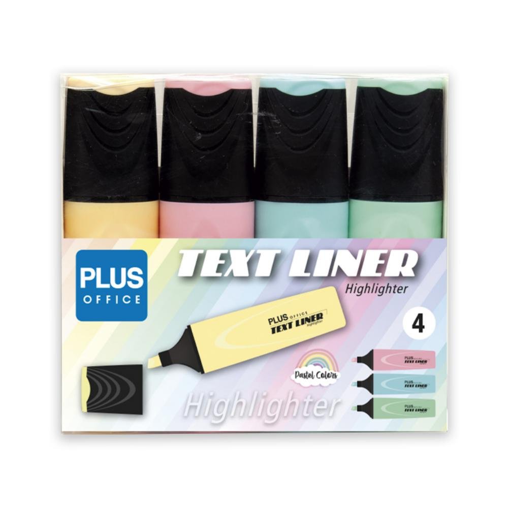 Marcador Fluorescente Plus Office TextLiner 3.2 Pastel Surtidos Blíster 4 ud.