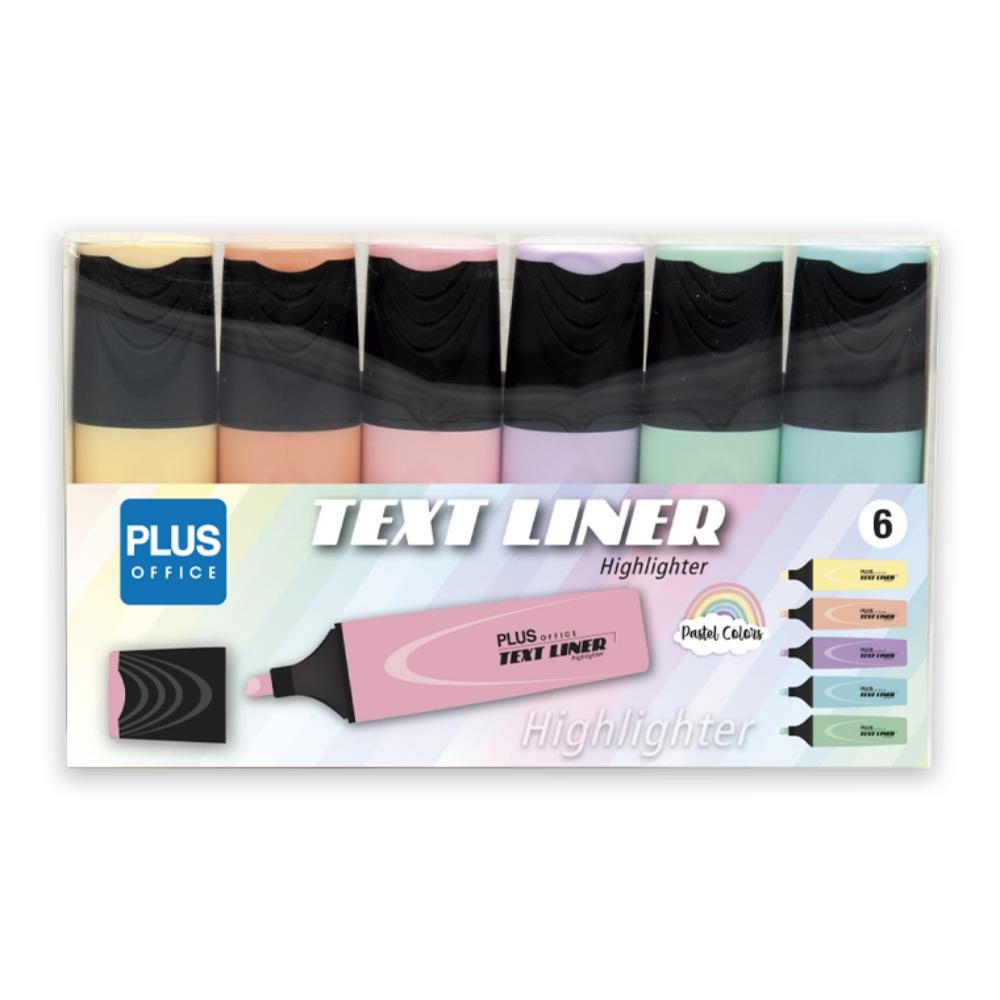 Marcador Fluorescente Plus Office TextLiner 3.2 Pastel Surtidos Blíster 6 ud.