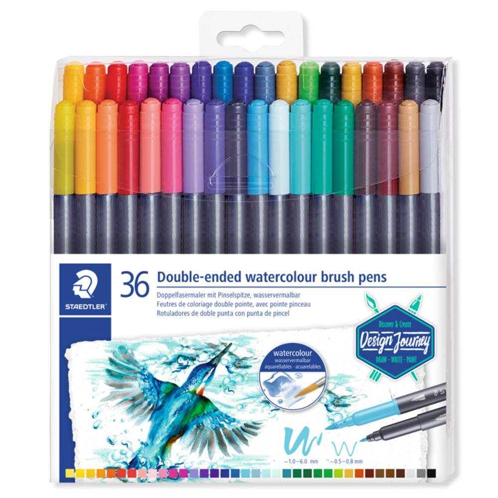 Rotulador Staedtler Doble Punta Acuarelable 3001 36 ud.