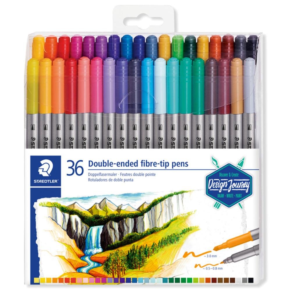 Rotulador Staedtler Doble Punta 3200 36 ud.