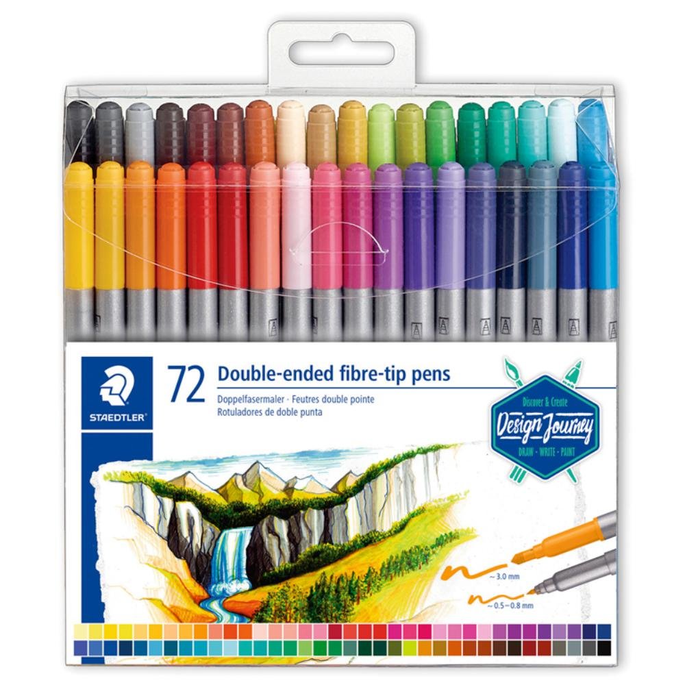 Rotulador Staedtler Doble Punta 3200 72 ud.