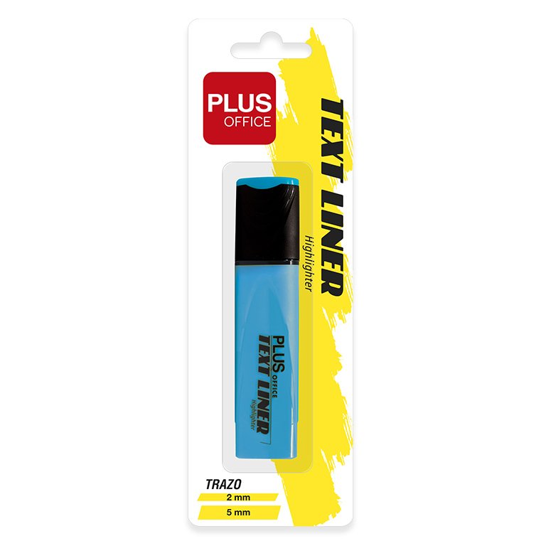 Marcador Fluorescente Plus Office TextLiner 3.2 Azul Blíster 1 ud.