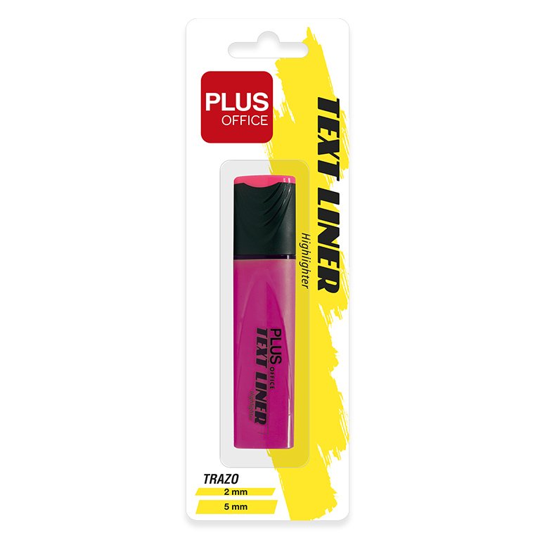 Marcador Fluorescente Plus Office TextLiner 3.2 Rosa Blíster 1 ud.
