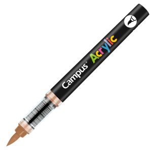 Rotuladores Acrílicos Campus Acrylic Punta Pincel Caja 8 ud. Marrón Claro