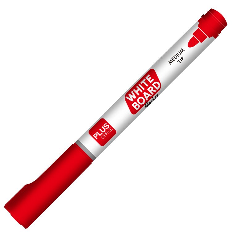 Rotulador para Pizarra Blanca Plus Office Rojo 1,2 mm 12 ud.