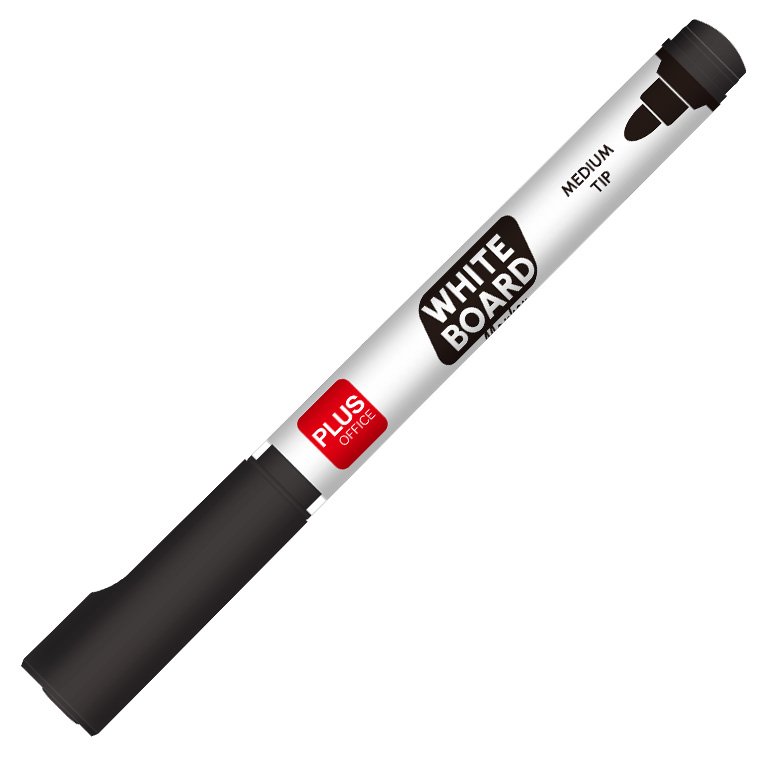 Rotulador para Pizarra Plus Office Negro 1,2 mm 12 ud.