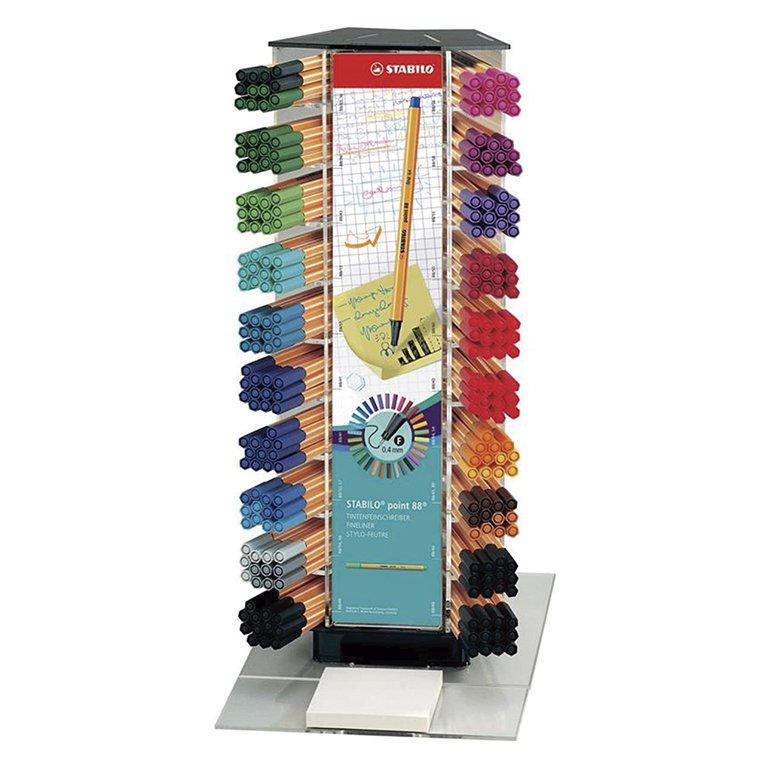 Rotulador Punta Fibra Stabilo Point-88 Colores Surtidos Expositor 240 ud.