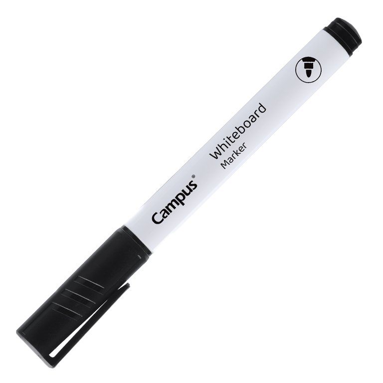 Rotulador para Pizarra Blanca Campus Punta 1,2 mm Negro 12 ud.