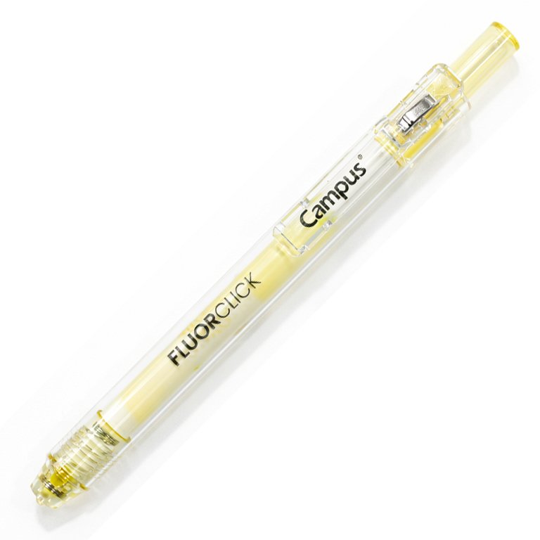 Marcador Fluorescente Pen Campus Retráctil Clip Fruta Perfumado Punta 1-4 mm Amarillo