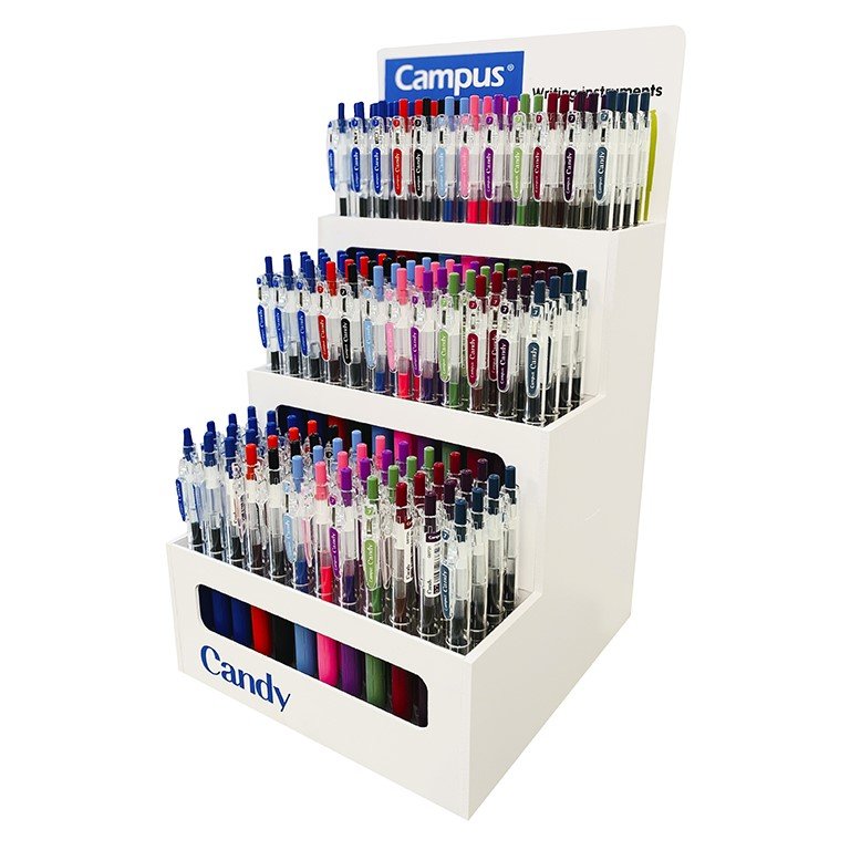 Bolígrafo Tinta Gel Campus Candy Expositor 288 ud.
