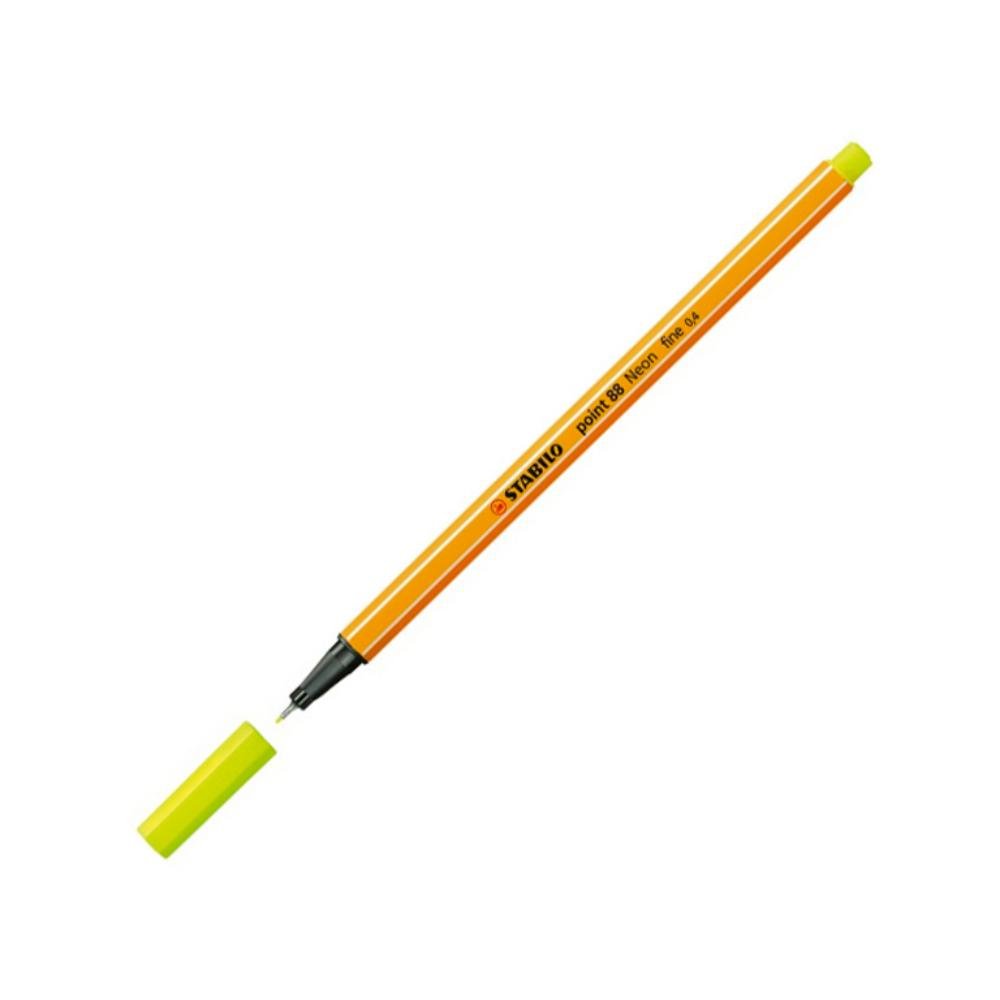 Rotulador Punta Fibra Stabilo Point-88 Amarillo Limón