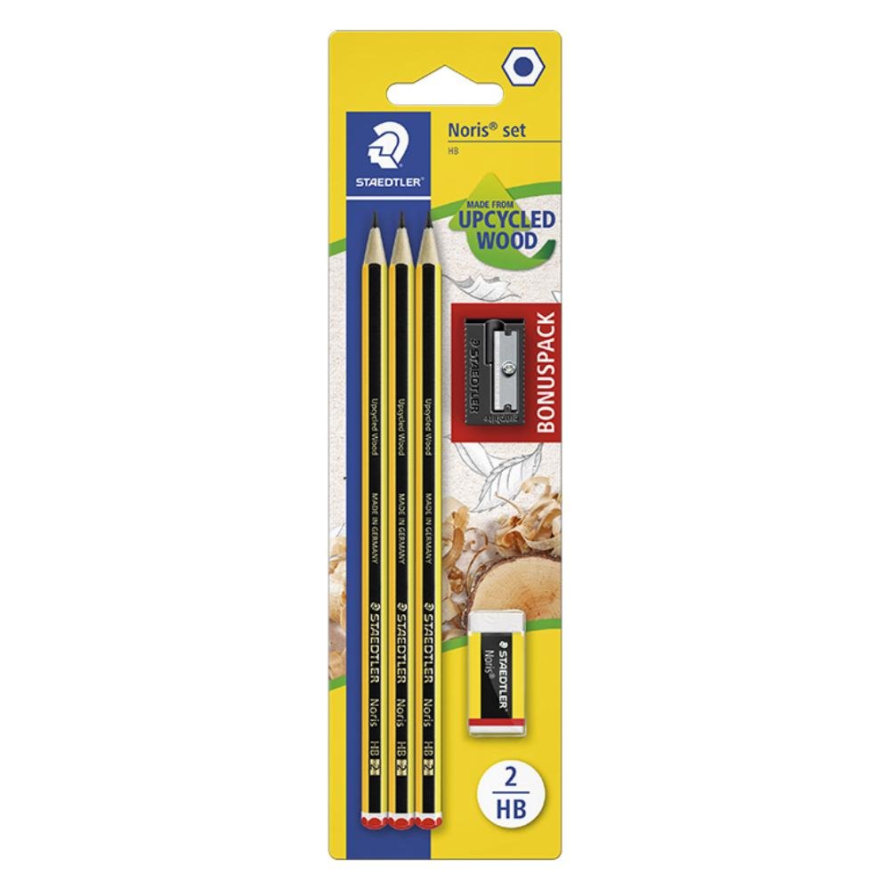 Lápiz Grafito Staedtler Noris 120 HB Blíster 3 ud.