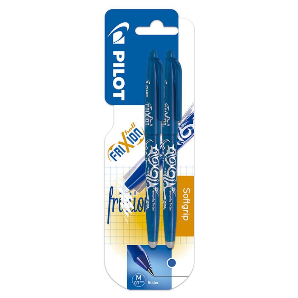 Bolígrafo Tinta Gel Pilot Frixion Ball Azul Blíster 2 ud.
