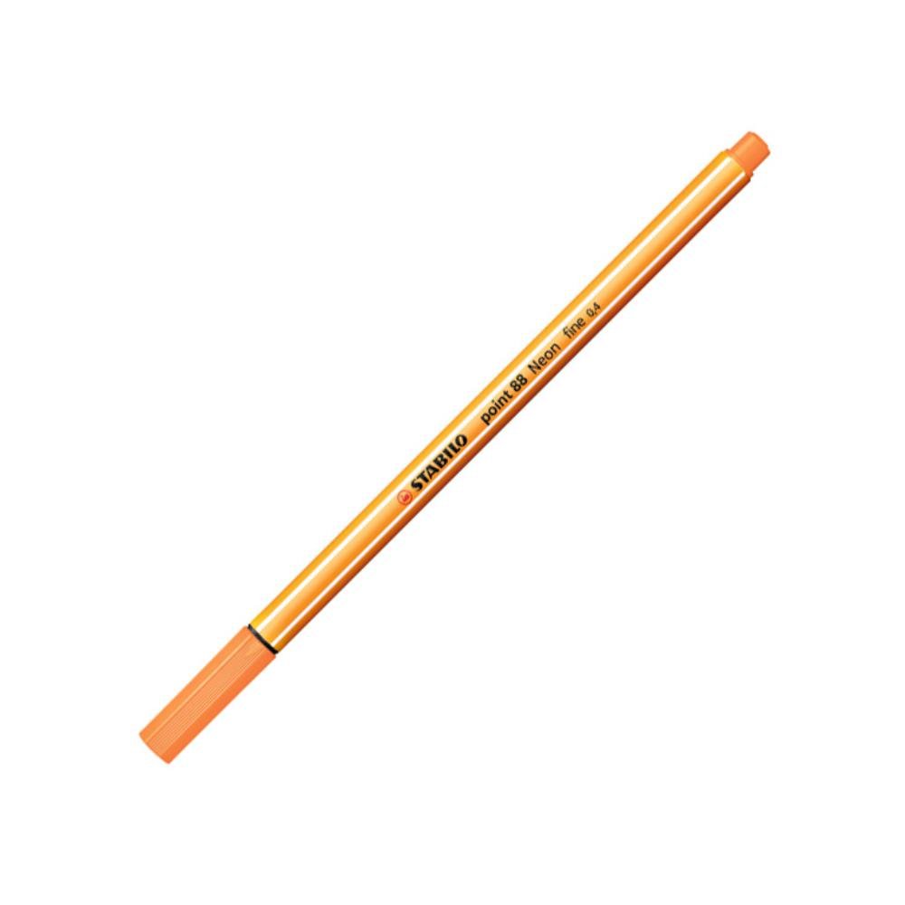 Rotulador Punta Fibra Stabilo Point-88 Naranja Neón