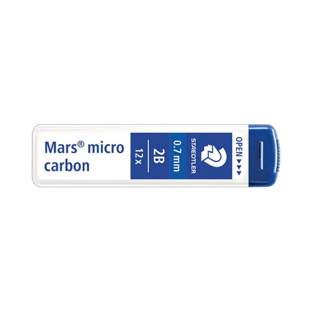 Minas Staedtler 0,7 mm Tubo 12 Minas 2B