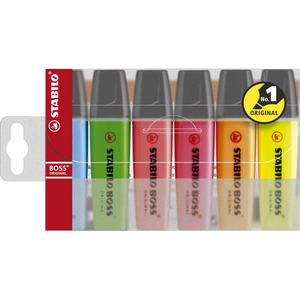 Rotulador Fluorescente Stabilo Boss Colores Surtidos Blíster 6 ud.