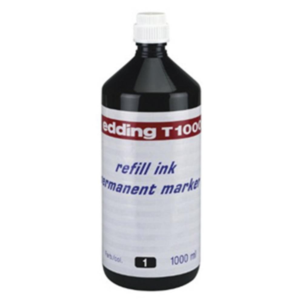 Tinta Rotulador Permanente Edding T-1000 1000 ml Negro
