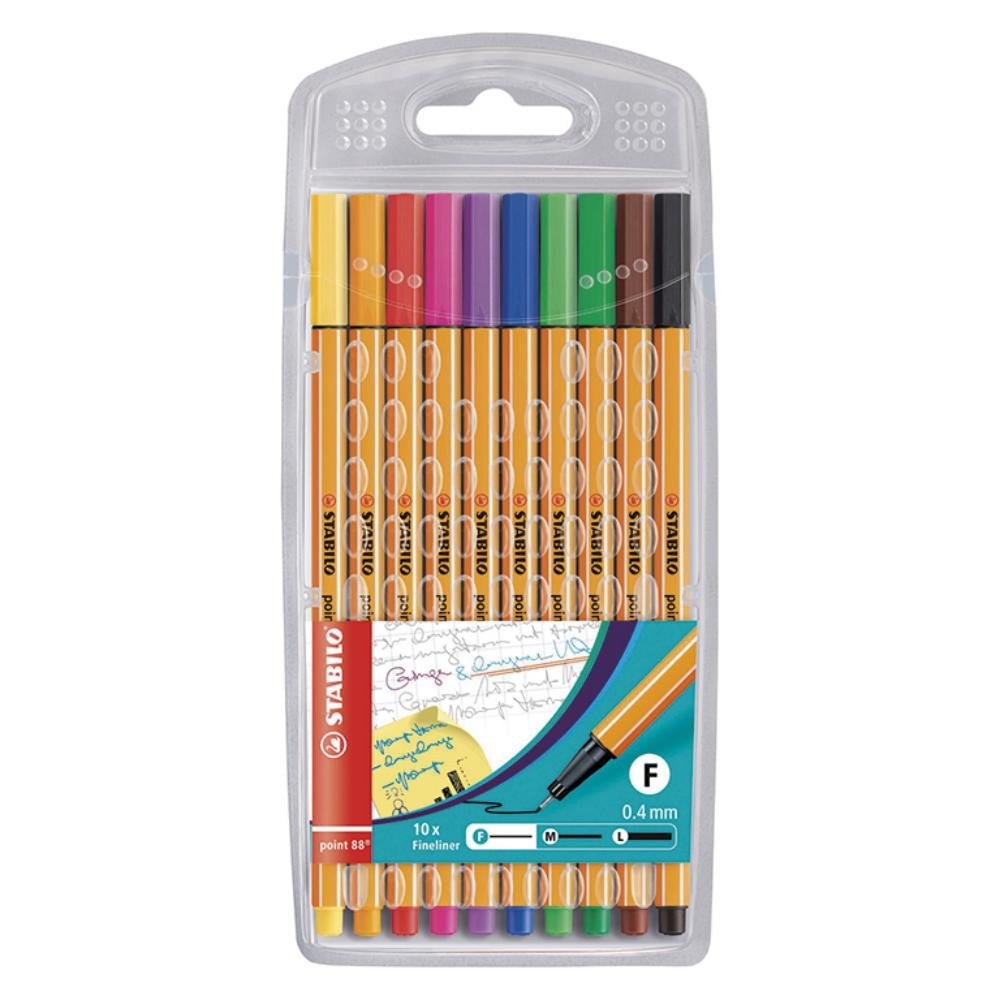 Rotulador Punta Fibra Stabilo Point-88 Estuche 10 ud.