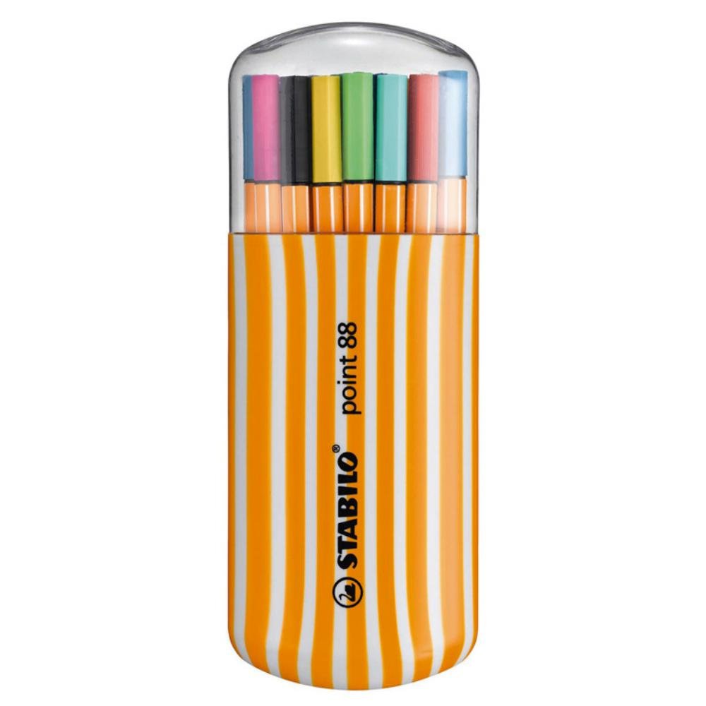 Rotulador Punta Fibra Stabilo Point-88 Zebrui Estuche 20 ud.