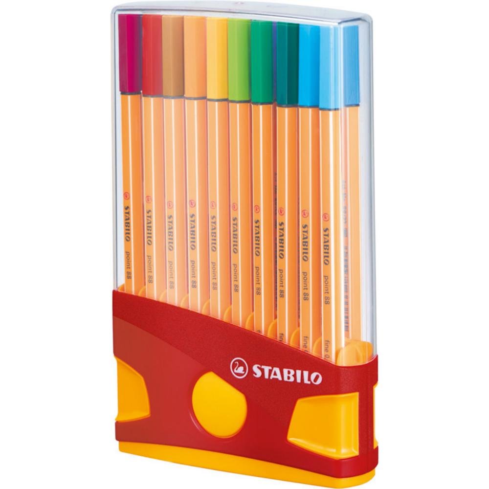 Rotulador Punta Fibra Stabilo Point-88 Color Parade Estuche 20 ud.